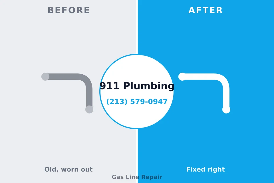 Before and after: plumbing repair Park Layne, OH